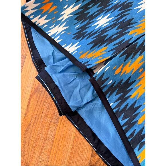 Bibhu Mohapatra 2000s Geometric Print Silk Designer Dress Size 6 - Picture 8 of 16